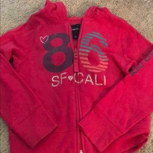 Girls hot pink hoodie
